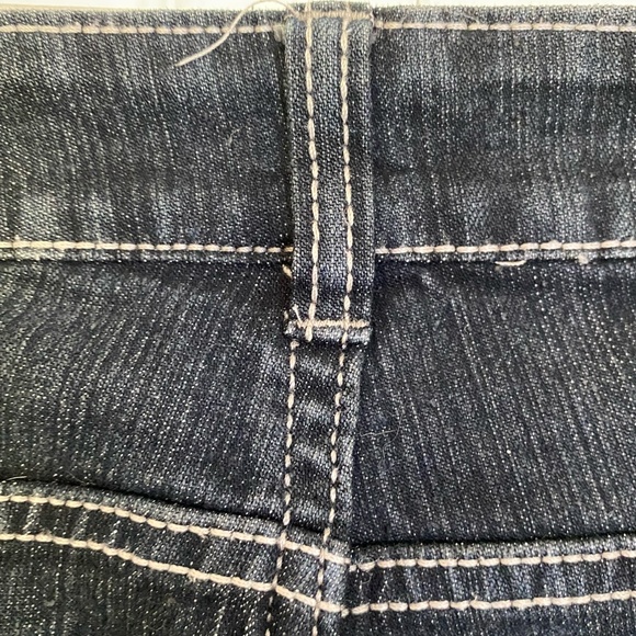 Roadrunner Women's Sz12x31 Dark Denim Straight Leg Stretch Jeans - Picture 6 of 16